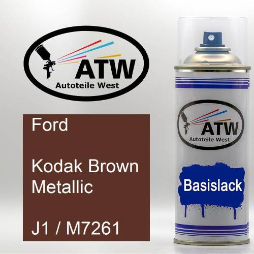 Ford, Kodak Brown Metallic, J1 / M7261: 400ml Sprühdose, von ATW Autoteile West.